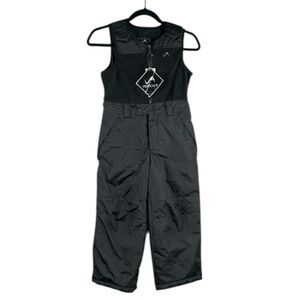 Vertical 9 Black Unisex Winter One Piece Snow Suit Bib Size 8 Medium New‎ Tags!